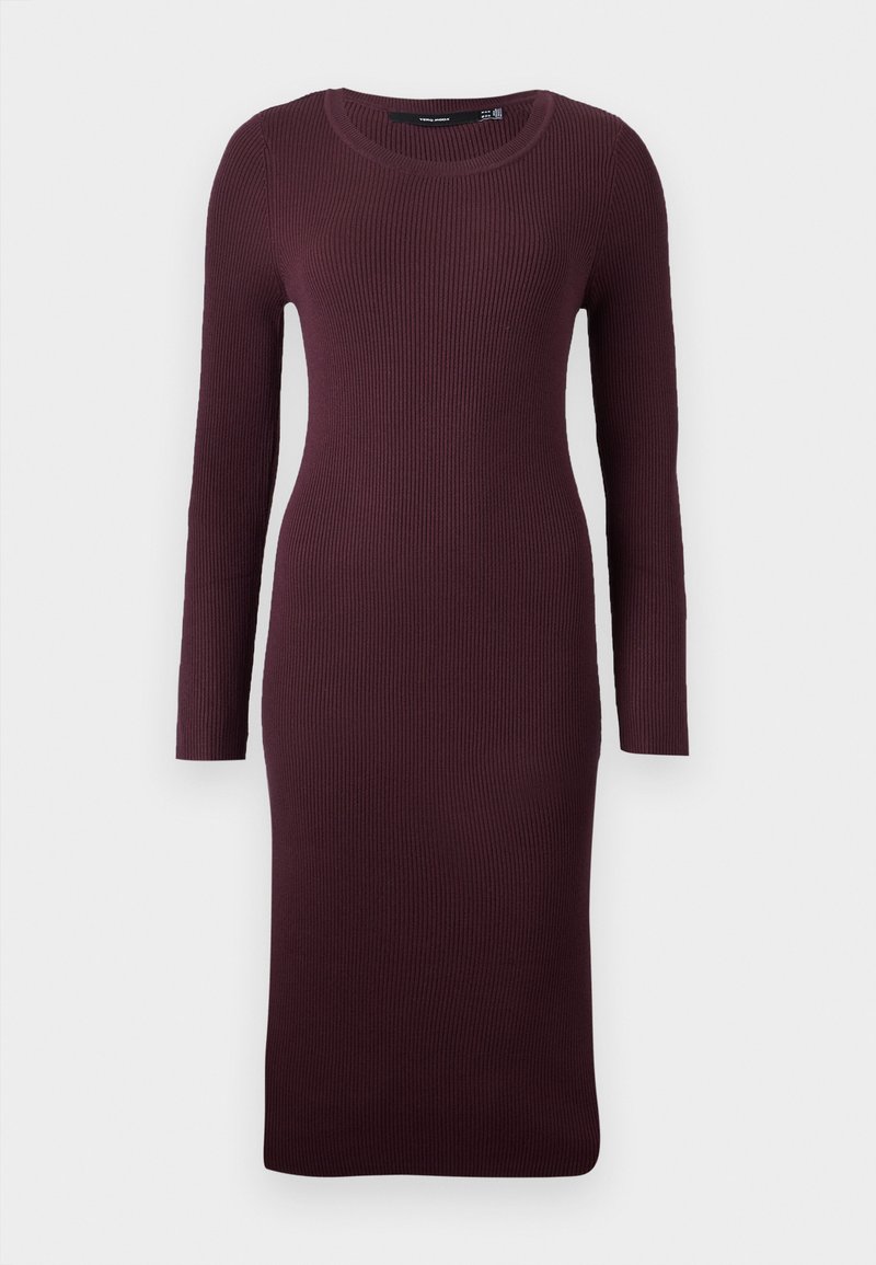 Vero Moda Gebreide jurk bordeauxrood