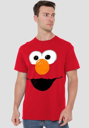 SESAME STREET ELMO CRAYON SKETCH - Print T-shirt - red