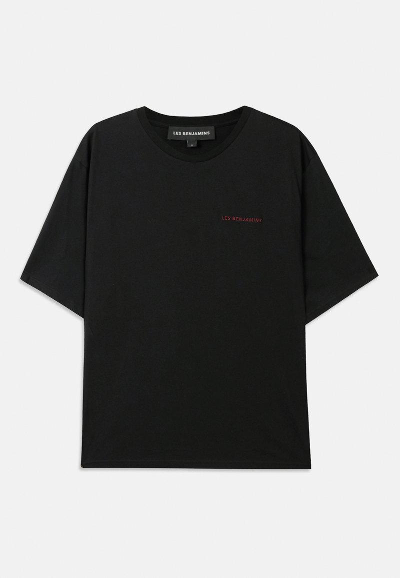Les Benjamins T-shirt print zwart