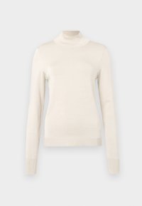 GLOSSY TURTLENECK SWEATER - Svetrík - cream whit