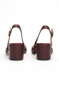 Tommy Hilfiger SLINGBACK - Decolleté - burgundy velvet