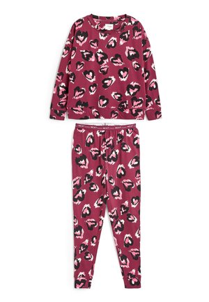 SET - Nattøj sæt - berry red