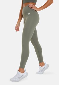 SQUATPROOF RAPIDPACE HIGH WAISTED - Legíny – nohavice - moss green