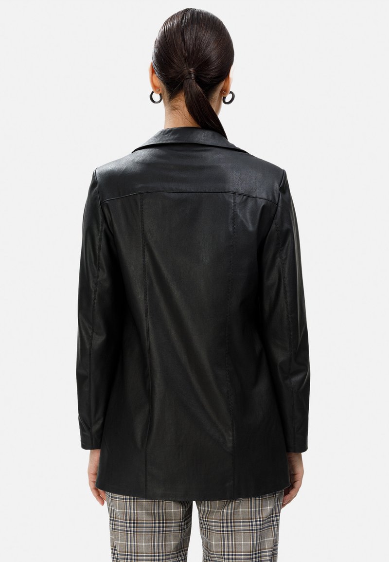 Damen Leichte Jacken | HELMIDGE Kunstlederjacke schwarz - ET07272 Damen Leichte Jacken | HELMIDGE Kunstlederjacke schwarz - ET07272