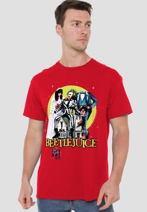 Cotton Soul, BEETLEJUICE/POSTER REVISITED - Print T-shirt - red