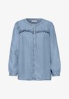3/4-ARM BLUSE IM WASHED-LOOK - Blouse - light blue soft wash