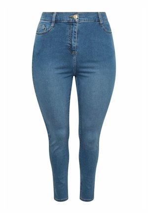 Yours Clothing, SKINNY AVA, niebieski
