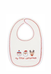 JoJo Maman Bébé - MY FIRST CHRISTMAS  - Bib - cream Thumbnail Image 1