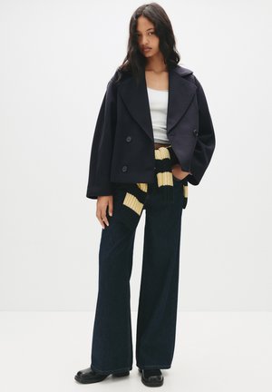 PULL&BEAR Sacou - dark blue denim