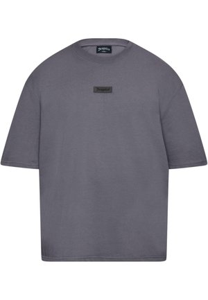 HEAVY FRONT PATCH - Navadna majica - steel grey