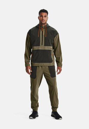 UA RUSH TEAR AWAY  - Outdoor trousers - dark green