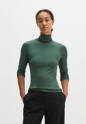 Marc O'Polo, T-SHIRT, LONGSLEEVE, HIGH NECK, RIB - Maglietta a manica lunga - quiet pine