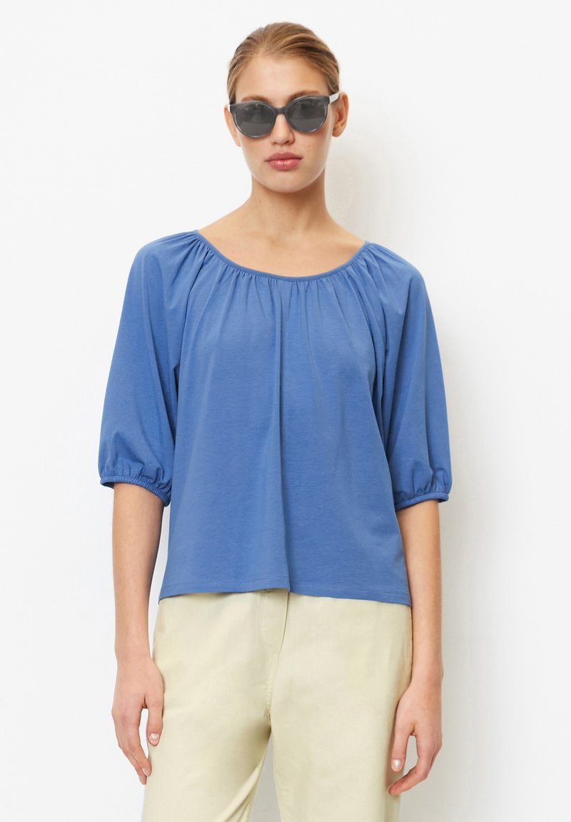 Marc O'Polo 3 4 SLEEVE ROUND NECK WITH PLEATS SOLID TShirt basic