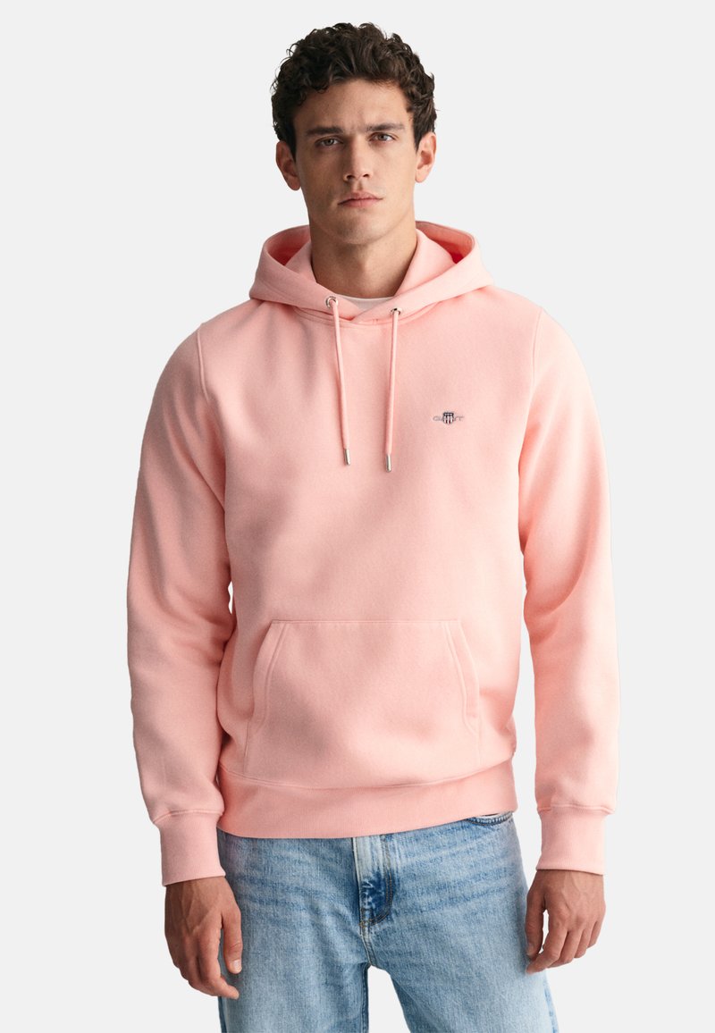 GANT REG SHIELD - Hættetrøje - bubbelgum pink