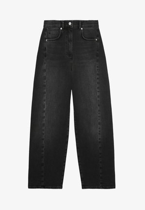 Reiss BARREL-LEG SEAM - Relaxed fit jeans - washed grey