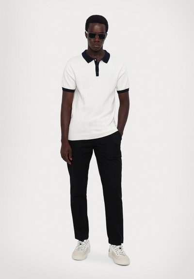 Ron Dorff TENNIS VERTICAL LINES - Polo - off white