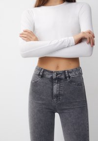 PULL&BEAR Vaqueros pitillo - mottled grey