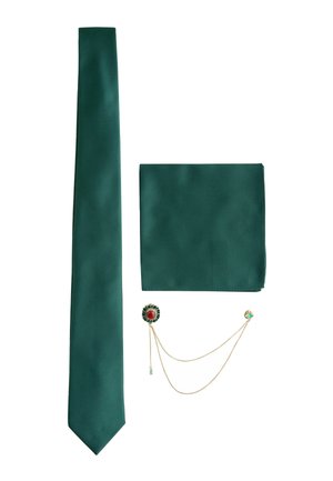 SET  - Einstecktuch - forest green