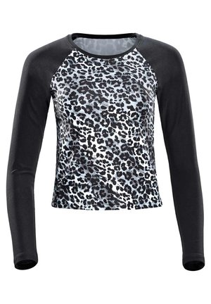 AET119LS - Langarmshirt - snow leopard black