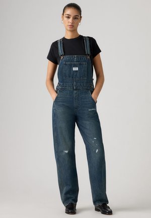 VINTAGE - Salopete de blugi cu bretele - here and there