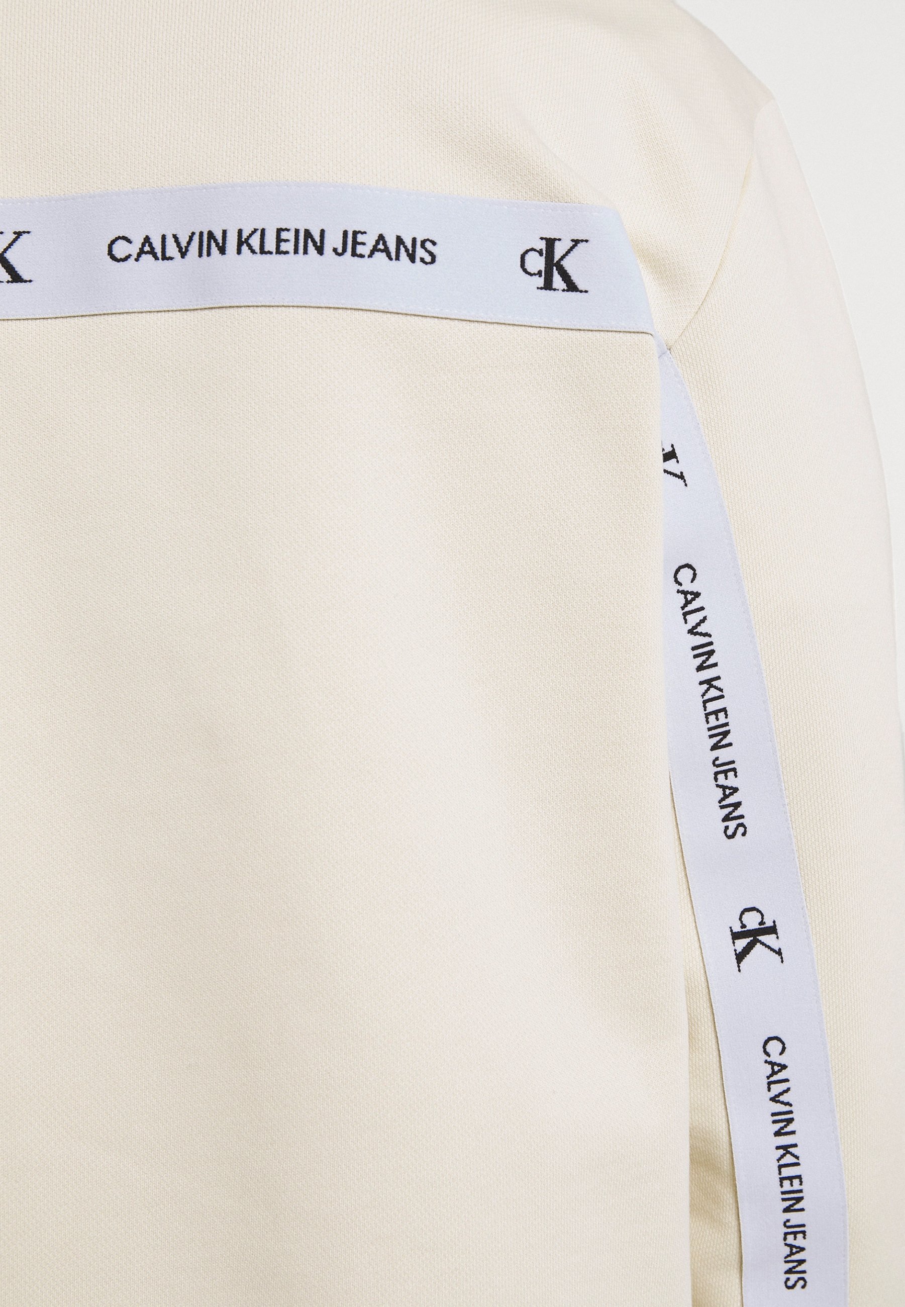 Calvin Klein Jeans TAPE CREW NECK - Sudadera - muslin/beige - Zalando.es