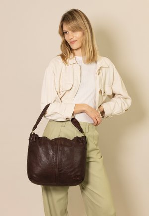 Gusti Leder, HANNAH - Sac à main - dunkelbraun rindsleder