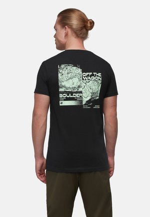 MASSONE WAGON - Print T-shirt - black