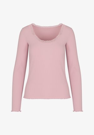 Hunkemöller, HUNKEMÖLLER TOP JERSEY LACE - Pyjamashirt - pink