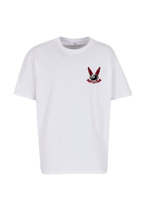 MJ Gonzales, HEAVY - BALL SYNDICATE - Trükipildiga T-särk - white