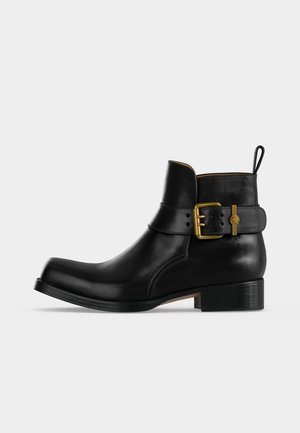 Versace BOOTIES - Cowboy-/Bikerstiefelette - black/vibrated gold-coloured