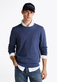 ESSENTIAL CREW NECK - Jumper - aegean sea heather