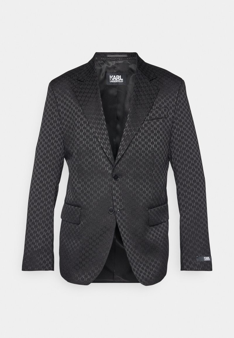 KARL LAGERFELD JACKET PURPOSE - Blazer jacket - black/black/black 