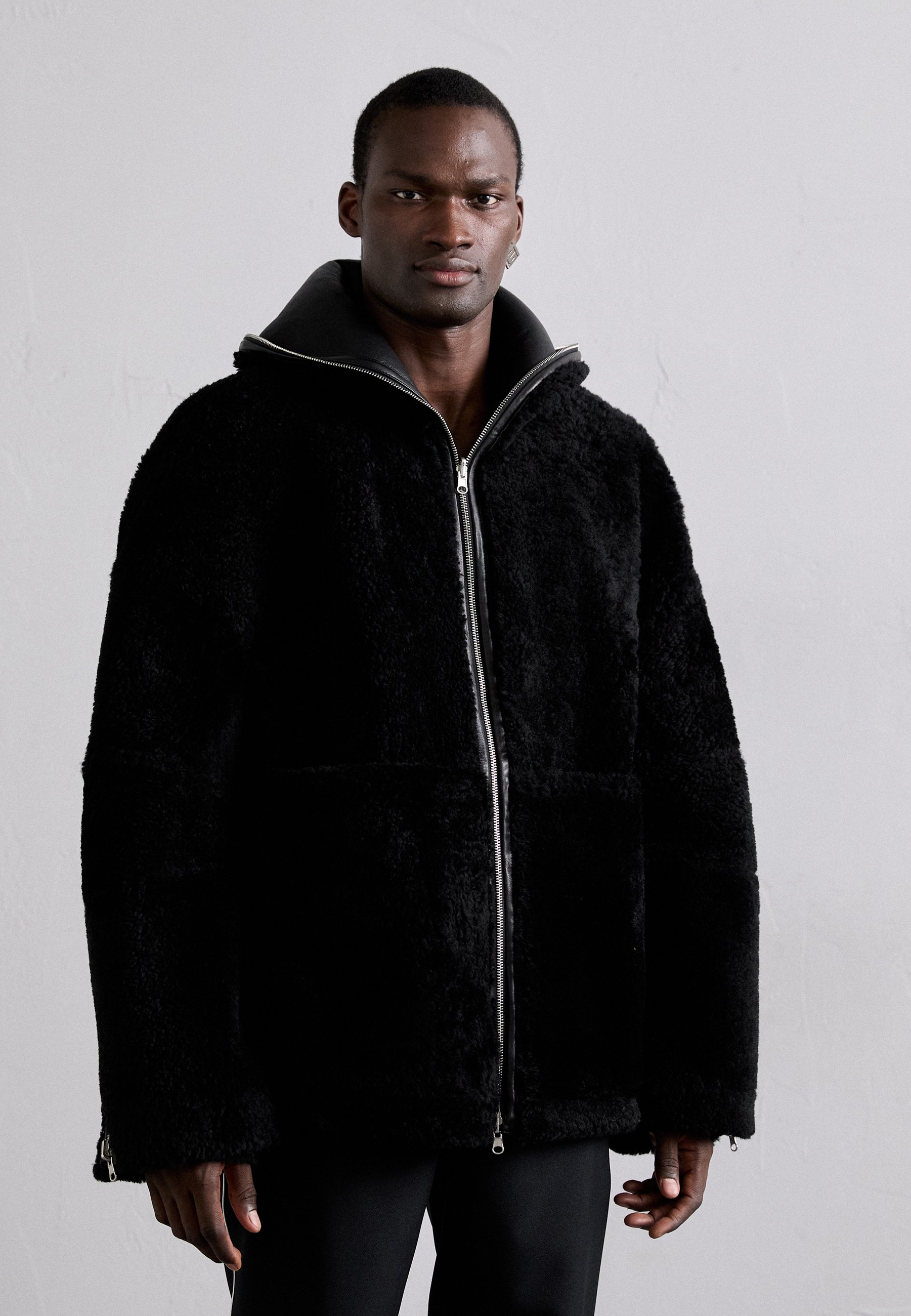 Helmut Lang APEX DENSE - Lederjacke - black/schwarz - Zalando.ch