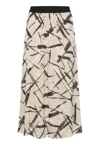 KAARCHY  - Falda larga - feather gray black graphic