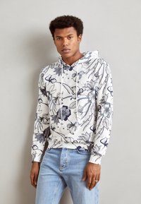 Antony Morato HOODIE REGULAR FIT WITH EMBROIDERED LOGO - Mikina - cream