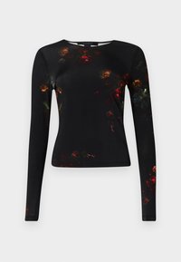 KATLYN  - Tops ar garām piedurknēm - mortem black
