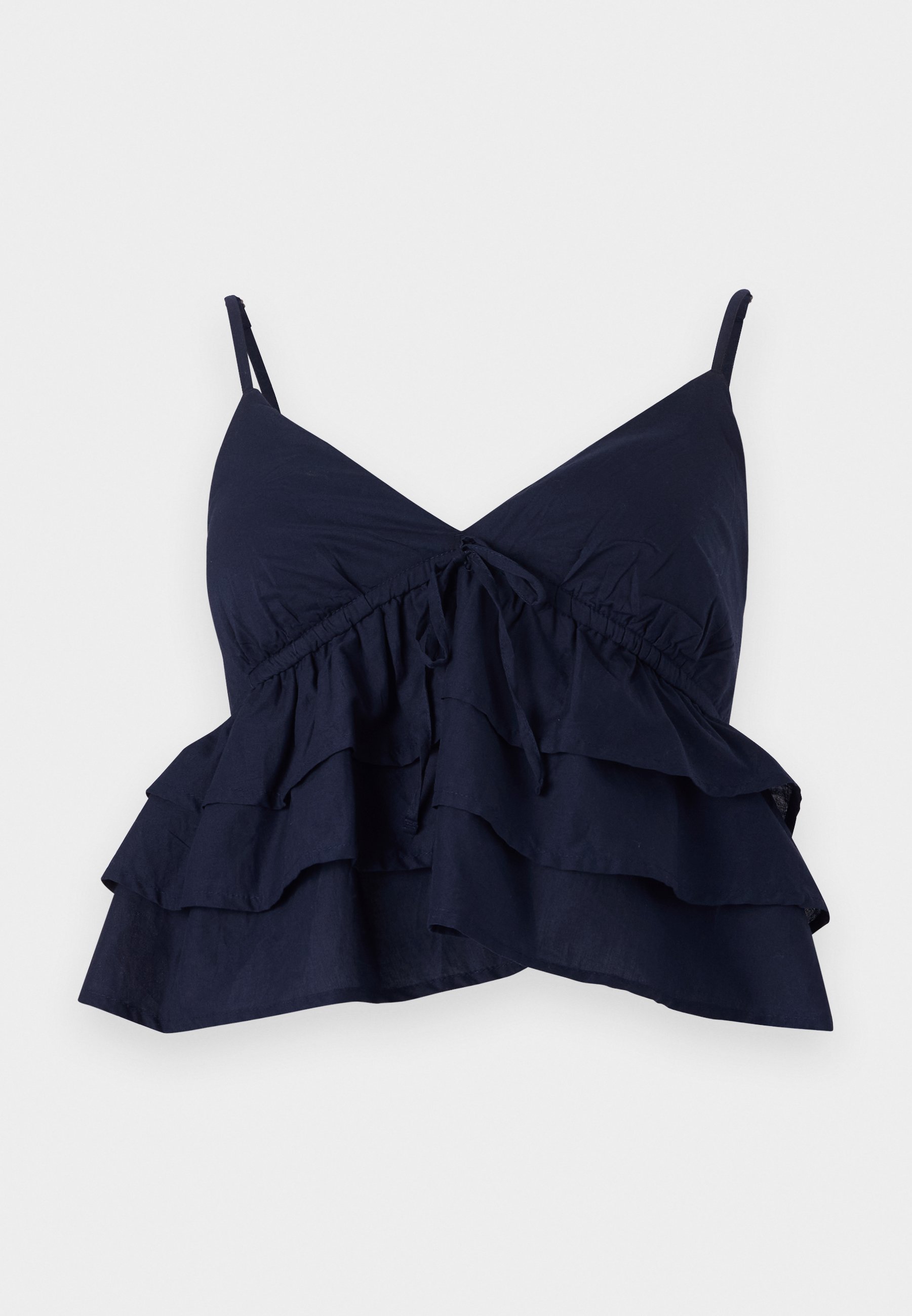 Hollister Co. BARE TIERED BABYDOLL - Top - dark blue - Zalando