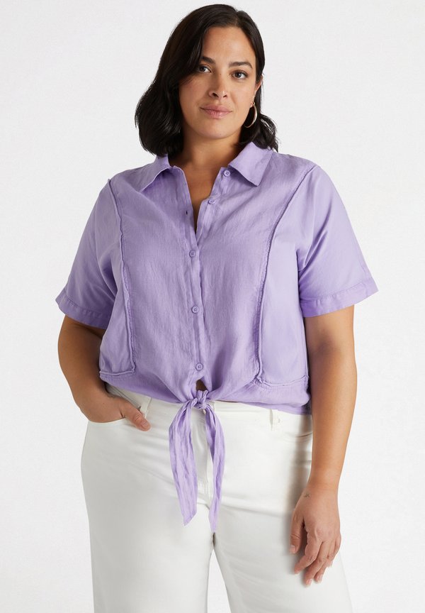 CON NODO AL FONDO - Hemdbluse - viola