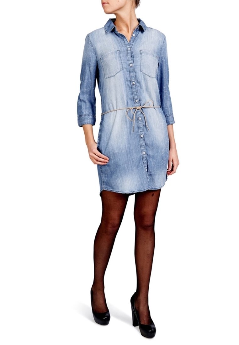 ONLY Jeansklänning - light-blue denim