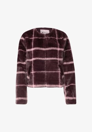 Street One, JACKE AUS FAKE FUR MIT MUSTER - Vinterjakker - rustic rouge