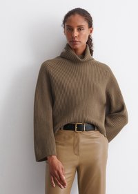 Marc O'Polo TURTLE NECK - Strickpullover - melted nougat