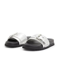 AllSaints ELLIE STUD - Sandalias planas - metallic silver