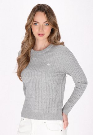 Neule - light grey melange