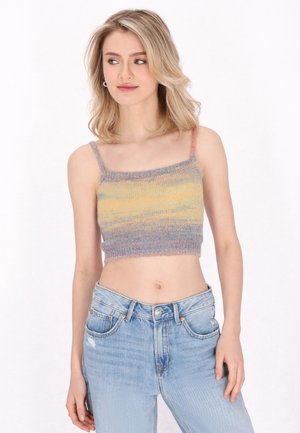 Top - green multicolor