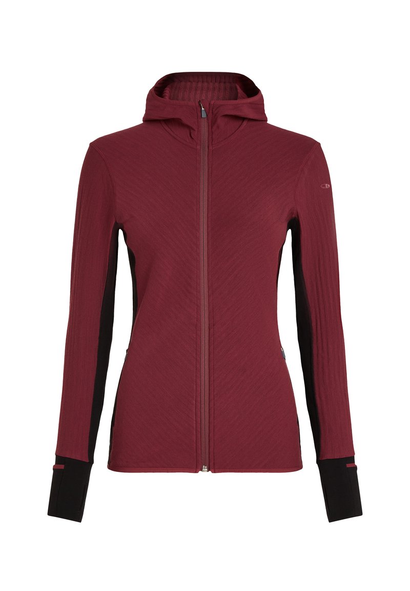 zip hood icebreaker descender vest