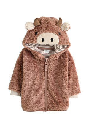 REGULAR FIT - HAMISH HOODED - Fleecejacke - brown