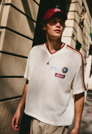 Bershka Printtipaita - white