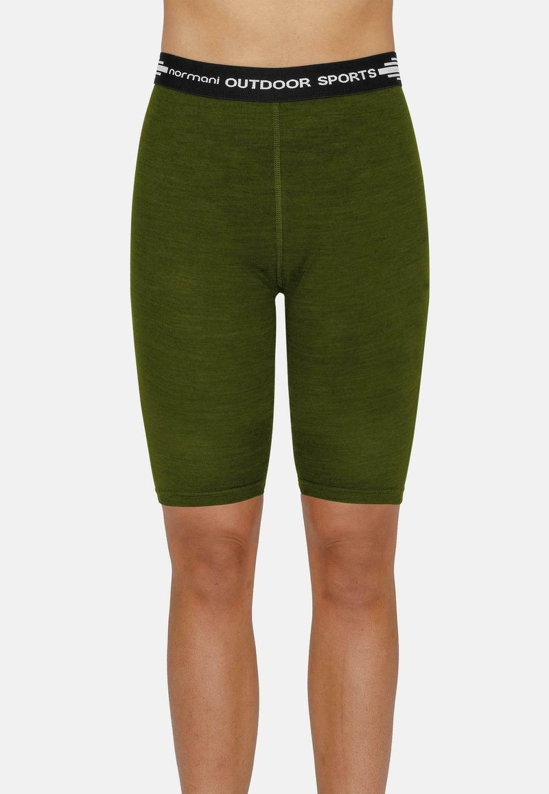 normani Outdoor Sports RWS ULTRALEICHTE MERINO RADLERHOSE UNTERZIEHHOSE - Kurze Sporthose - grün