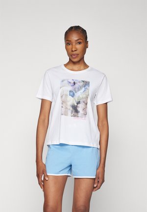 ONLY Play ONPMAL LIFE LOOSE TEE BOX - T-shirt imprimé - white