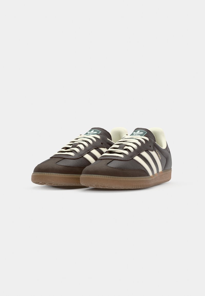 adidas Originals SAMBA OG UNISEX - Trainers - dark brown/off white/dark  brown - Zalando